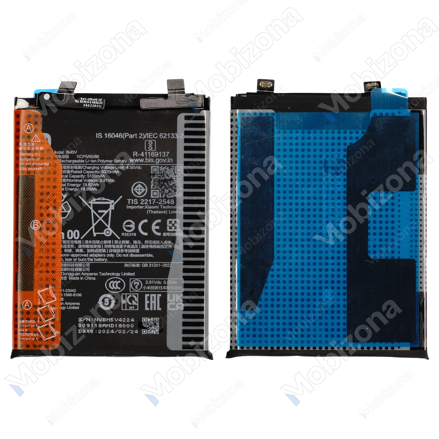 Xiaomi Poco X6 5G, Redmi Note 13 Pro 5G akumuliatorius, baterija (BM5V)