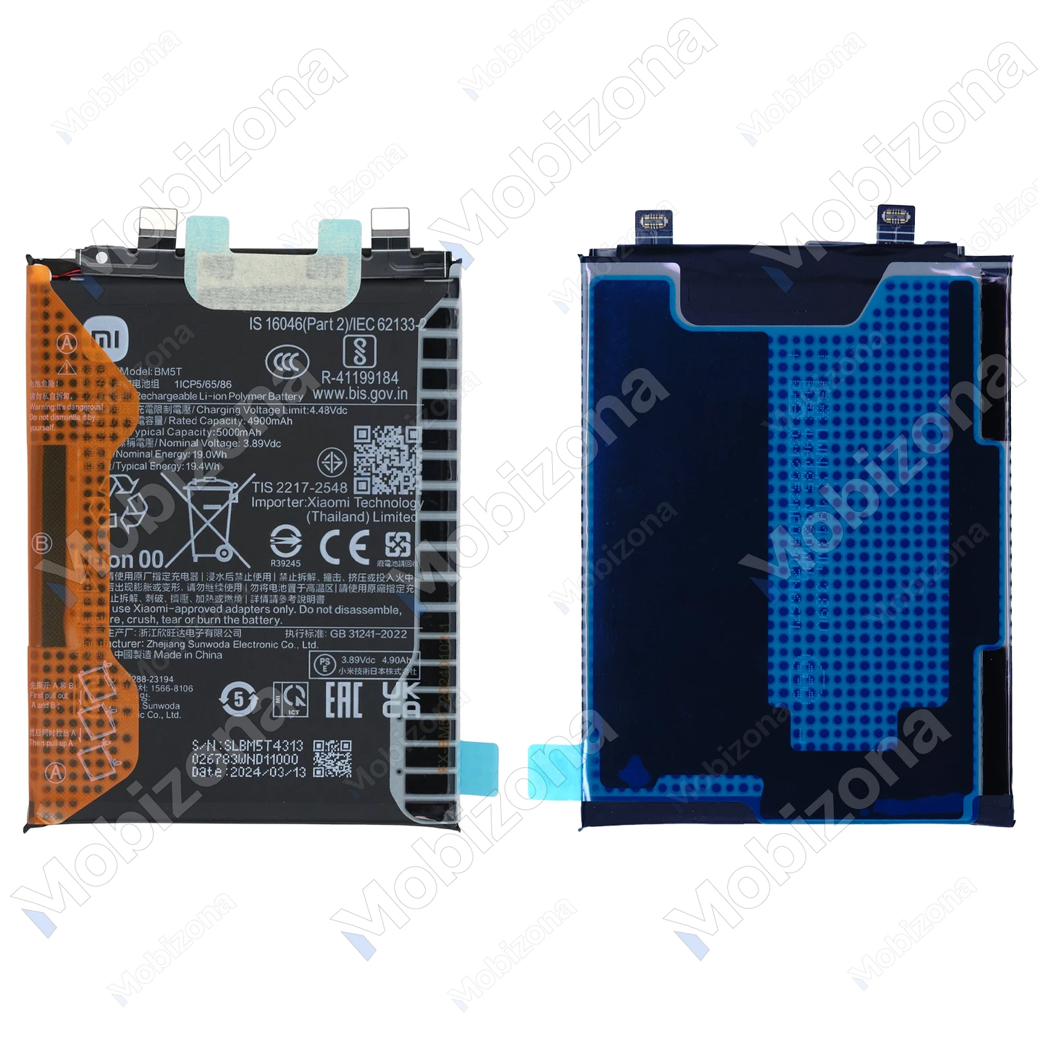 Xiaomi 13T, 14T, Poco M6 Pro 4G, Poco X6 Pro 5G, Redmi Note 13 Pro 4G, Redmi Note 13 Pro 5G akumuliatorius, baterija (BM5T)