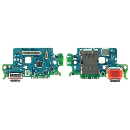 Samsung Galaxy S23 įkrovimo, SIM lizdas ir mikrofonas (PCB plokštė)