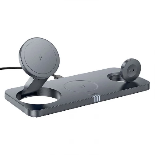 Hoco CQ22 3in1 Wireless Charger MagSafe for iPhone, AirPods and Apple Watch (15W) Hoco CQ22 3in1 Wireless Charger MagSafe for iPhone, AirPods and Apple Watch (15W)