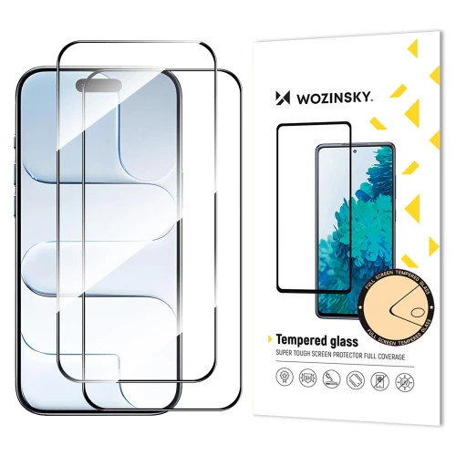 Apple iPhone Air apsauginis stiklas Wozinsky 5D Full Glue (2 vnt.)