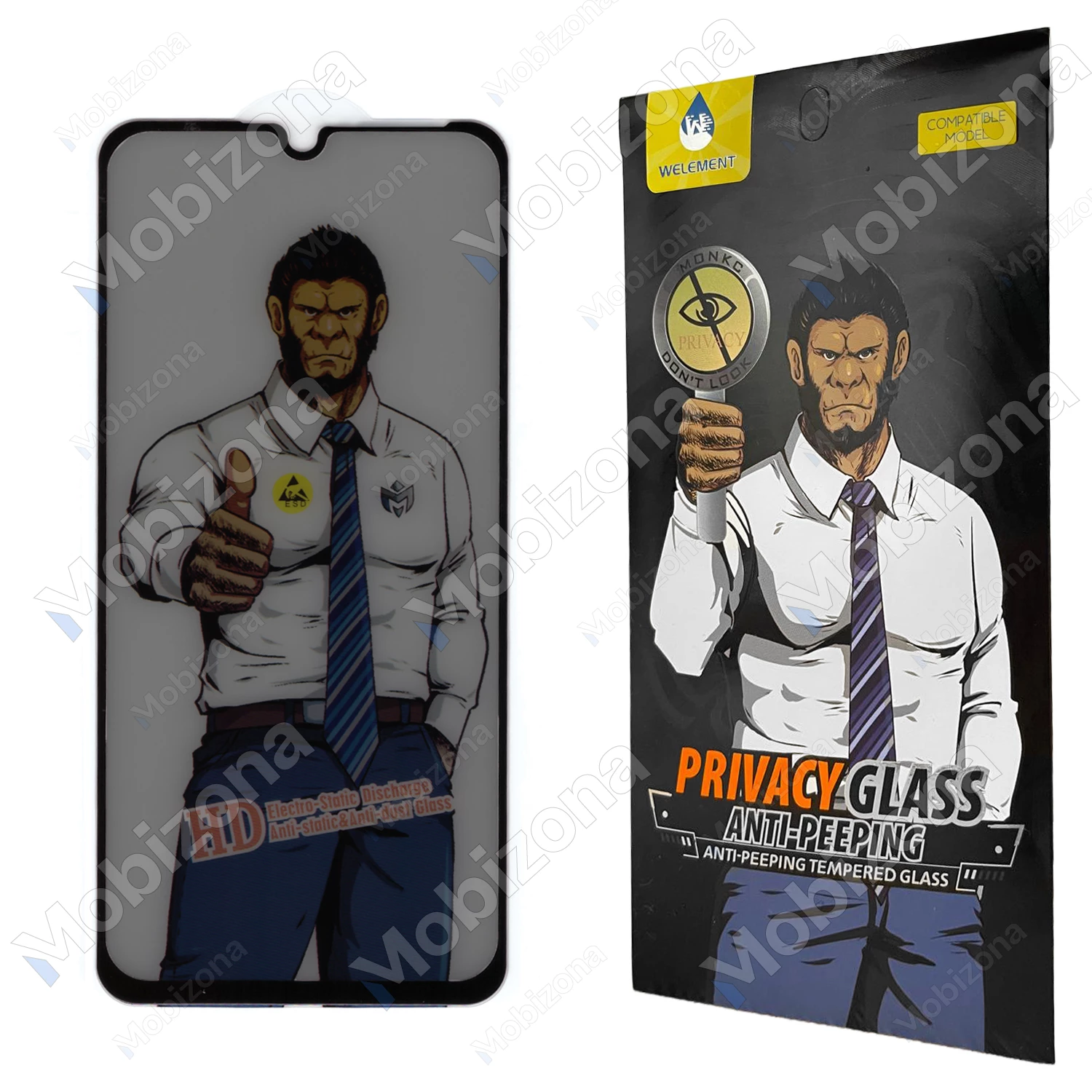 Samsung Galaxy A16 4G, Galaxy A16 5G, Galaxy A17 4G, Galaxy A17 5G apsauginis stiklas ESD Privacy Anti-Static