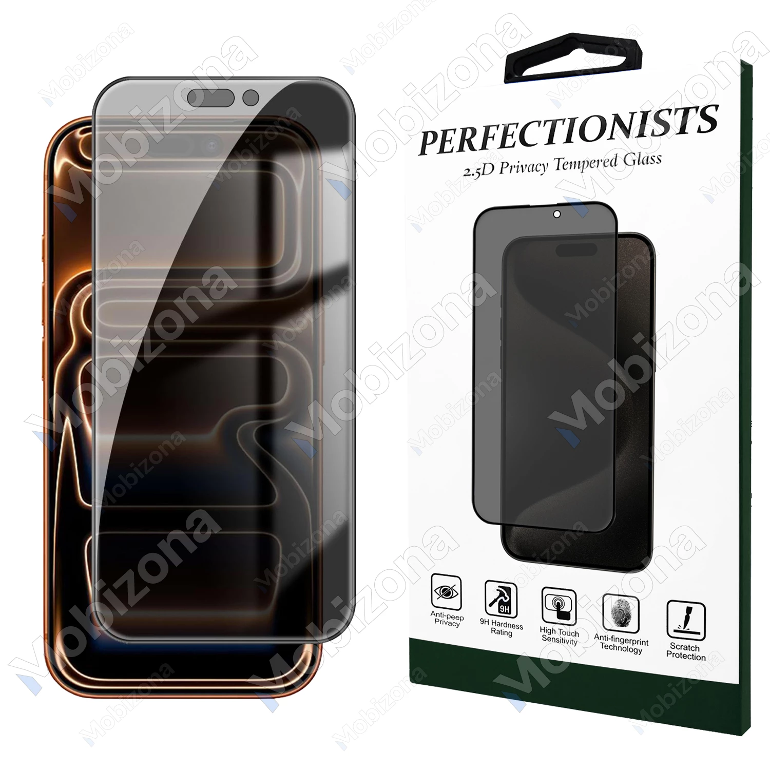 iPhone 17 Pro Max skirtas apsauginis stiklas Perfectionists Privacy