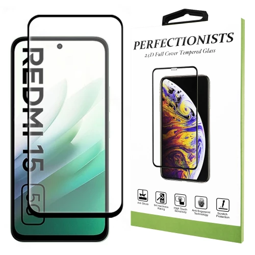 Xiaomi Redmi 15 4G, Redmi 15 5G Tempered Glass 2.5D Perfectionists