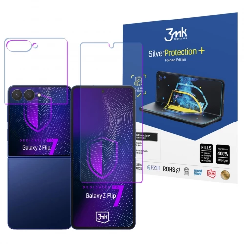 Samsung Galaxy Z Flip 7 Screen Protector Film 3MK SilverProtection+ Folded Edition Samsung Galaxy Z Flip 7 Screen Protector Film 3MK SilverProtection+ Folded Edition