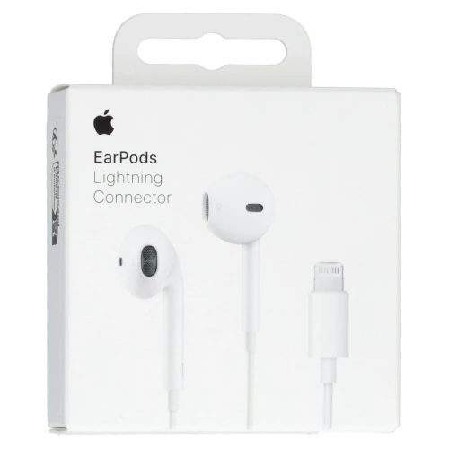Earphones Apple Lightning EarPods Apple iPhone 12, 12 mini, 12 Pro, 12 Pro Max, 11, 11 Pro, 11 Pro Max, XS, XS Max, XR, X, 8, 8 Plus, 7, 7 Plus