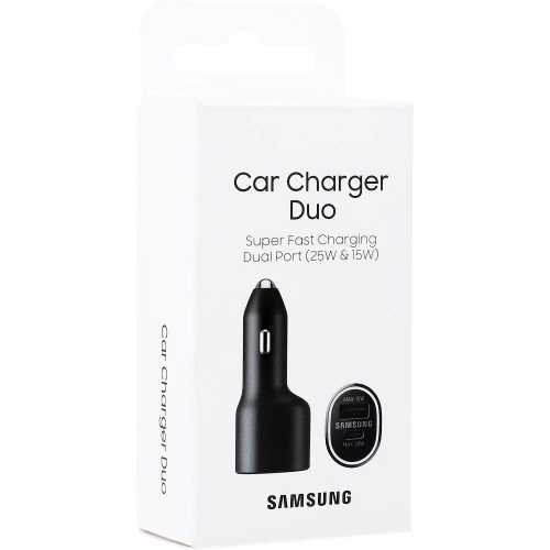 Automobilinis įkroviklis Type-C, USB Samsung 40W Car Charger Duo EP-L4020NBEGEU