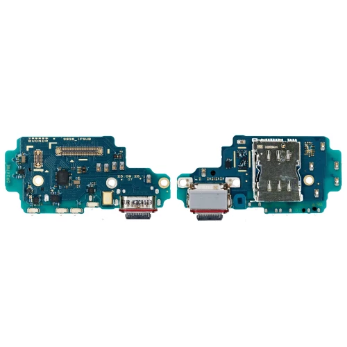 Samsung Galaxy S24 Ultra įkrovimo, SIM lizdas ir mikrofonas (PCB plokštė)