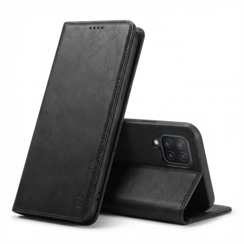 Samsung Galaxy A12, Galaxy M12 Case HDD Wallet with Magnetic Closure