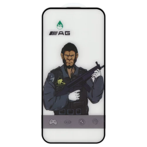 iPhone 16 Pro Max skirtas apsauginis stiklas ESD Anti-Fingerprint Frosted