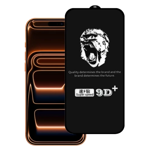 iPhone 17 Pro skirtas apsauginis stiklas 9D Gorilla