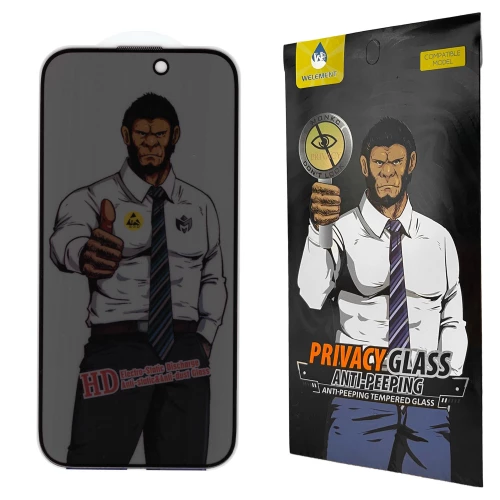 iPhone 16 Pro, iPhone 17 skirtas apsauginis stiklas ESD Privacy Anti-Static
