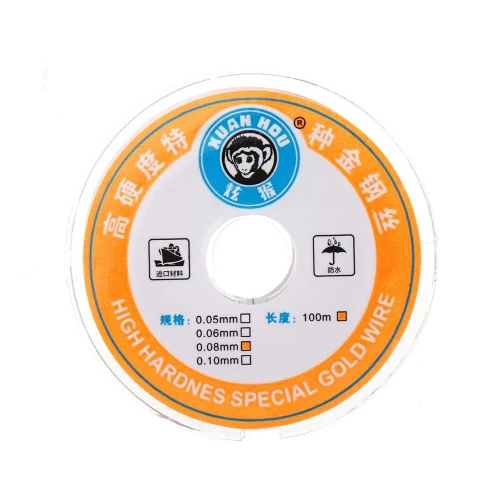 LCD/OLED ekrano atskirimo, pjovimo viela XUAN HOU Gold Wire (0.08mm, 100m)