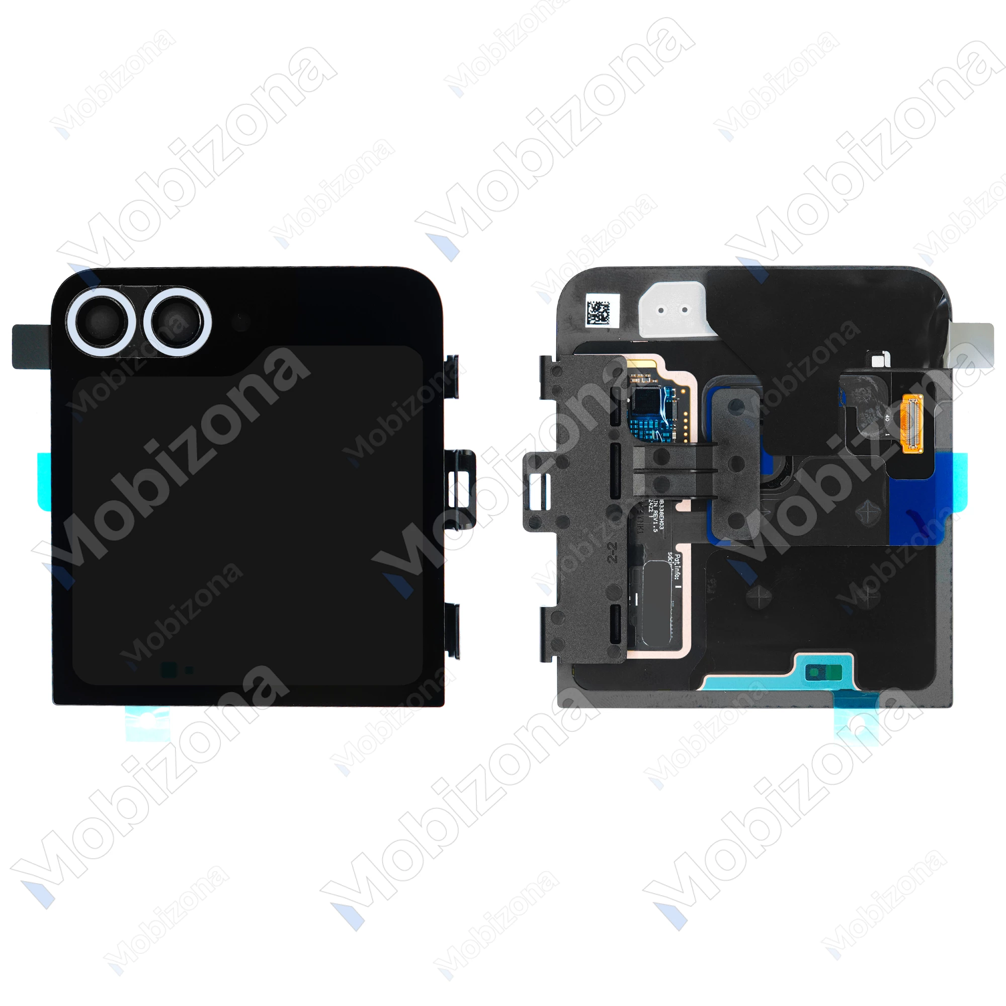 Samsung Galaxy Z Flip 6 viršutinis galinis dangtelis, LCD ekranas