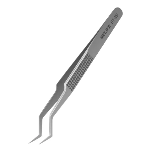 Anti-Magnetic Stainless Steel Precision Curved Tweezer Relife ST-20