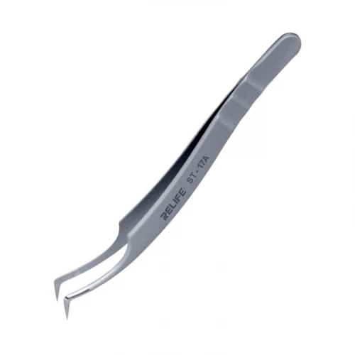 Antimagnetinis nerūdijančio plieno ultra-precizinis lenktas pincetas Relife ST-17A