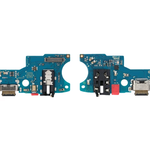 Samsung Galaxy A14 4G įkrovimo, ausinių lizdas ir mikrofonas (PCB plokštė)