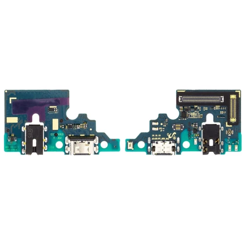 Samsung Galaxy A51 įkrovimo, ausinių lizdas ir mikrofonas (PCB plokštė)