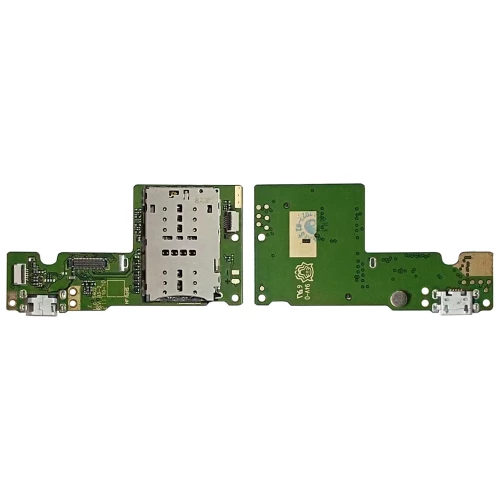 Lenovo Tab M10 TB-X505 įkrovimo, SIM lizdas ir mikrofonas (PCB plokštė)