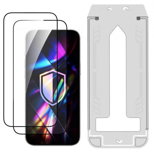 iPhone 16 Pro Max skirtas apsauginis stiklas 3MK HARDY Hardura 9H (2 vnt.)