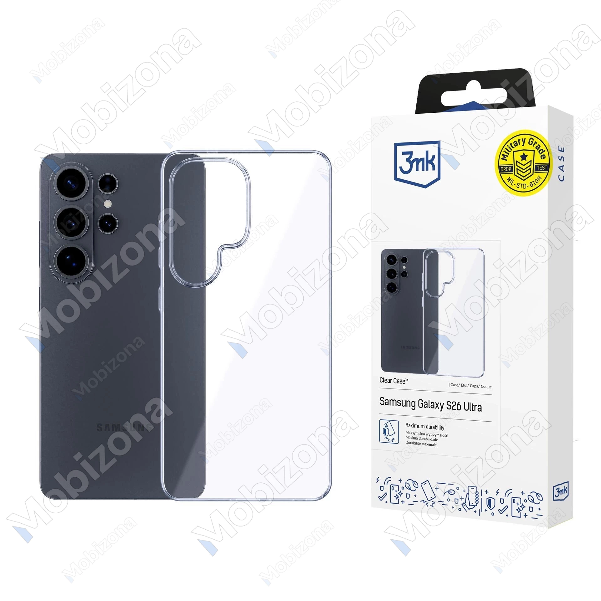 Samsung Galaxy S26 Ultra dėklas 3MK Clear Case