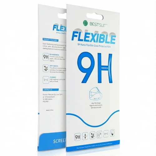 iPhone 15, 15 Pro Hybrid Glass Bestsuit 9H Flexible