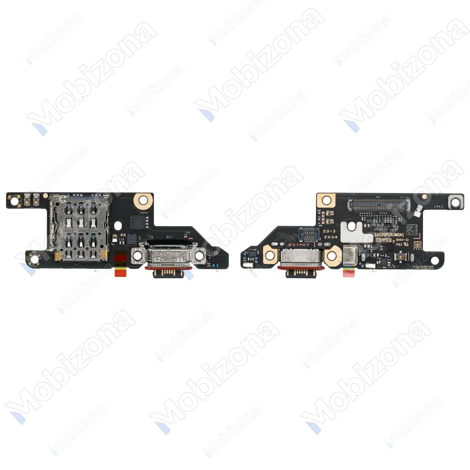 Xiaomi Poco M8 Pro 5G įkrovimo, SIM lizdas ir mikrofonas (PCB plokštė)