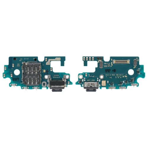 Samsung Galaxy A57 5G įkrovimo, SIM lizdas ir mikrofonas (PCB plokštė)