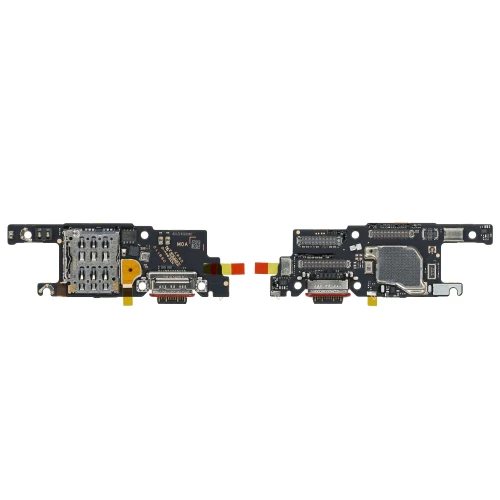 Xiaomi 17 Ultra įkrovimo, SIM lizdas ir mikrofonas (PCB plokštė)