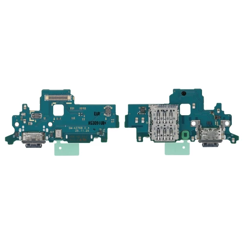 Samsung Galaxy A37 5G įkrovimo, SIM lizdas ir mikrofonas (PCB plokštė)