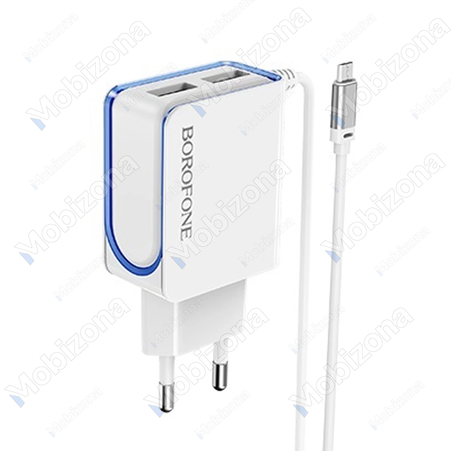 Įkroviklis 2x USB su micro USB laidu Borofone BA35A Brilliant (2.1A)